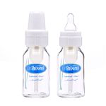 Dr. Brown's Baby Bottles, Standard Glass, 3.5 Oz. 2 bottles