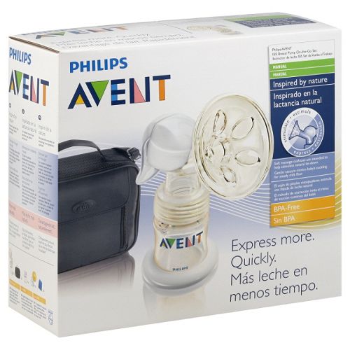 Avent Breast Pump, Manual, On the Go, 1 set by 