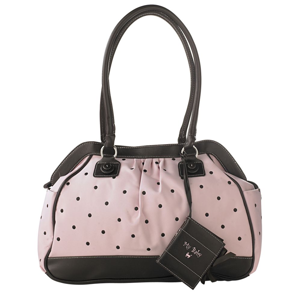 Baby Essentials Diaper Bag, Pink/Brown