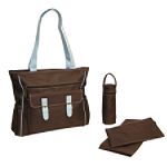 Baby & Co Chocolate/Blue Messenger Tote