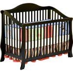 Delta Childrens Jayden 5-in-1 Convertible Crib in Black
