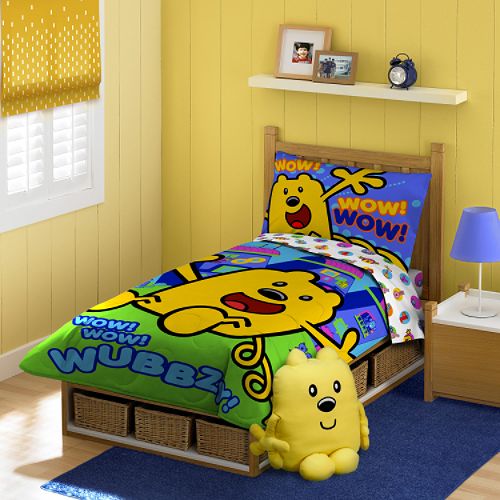 Nickelodeon Wow Wow Wubbzy - 4pc Toddler Bedding Set