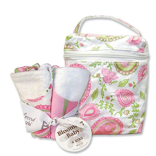 Trend-Lab Paisley Bottle Bag and Bib Set by