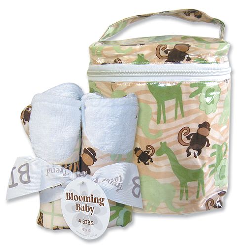 Click here to buy Trend-Lab Jungle Jam Bottle Bag and Bib Set.