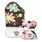Trend-Lab Blossoms Hooded Towel and Wash Cloth SetBlossoms Hooded Towel and Wash Cloth Set
