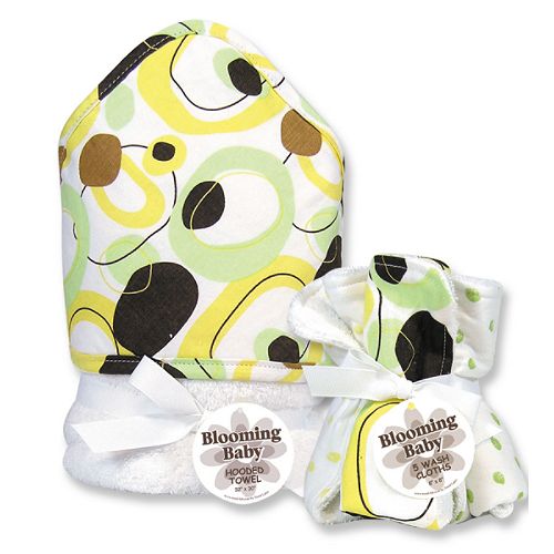 Trend-Lab Giggles Dot Hooded Towel and Wash Cloth... by