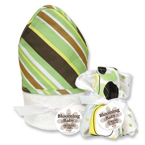 Trend-Lab Giggles Stripe Hooded Towel and Wash... by