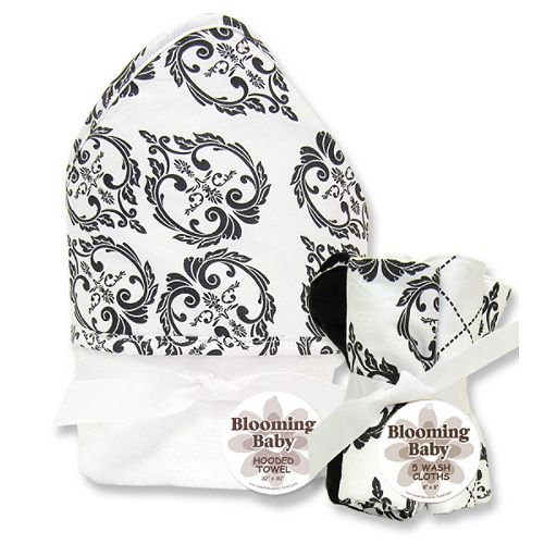 Trend-Lab Heirloom Hooded Towel and Wash Cloth Set by