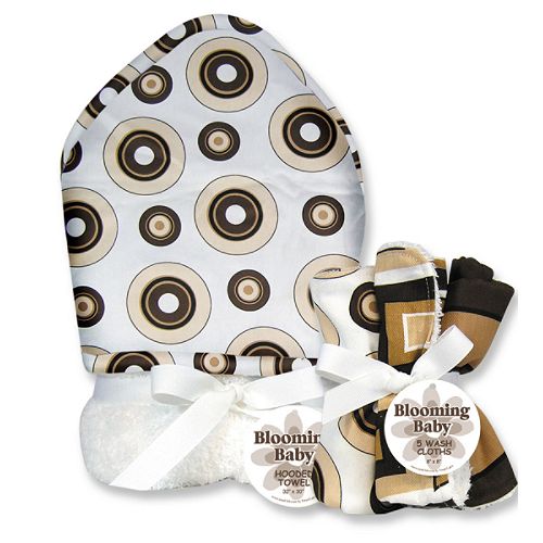 Trend-Lab Hot Cocoa Hooded Towel and Wash Cloth... by