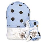 Trend-Lab Max Dot Hooded Towel and Wash Cloth Set