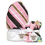 Trend-Lab Maya Stripe Hooded Towel and Wash Cloth Set