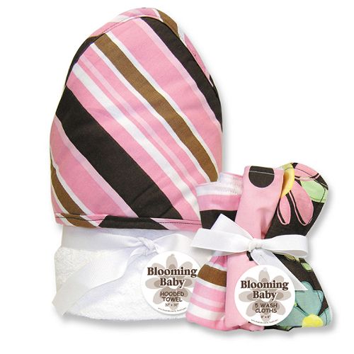 Trend-Lab Maya Stripe Hooded Towel and Wash Cloth... by