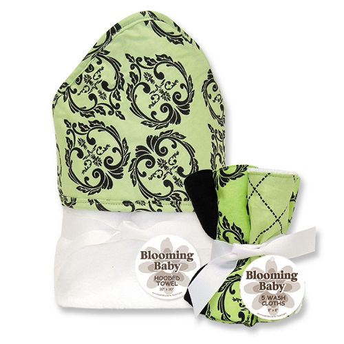 Trend-Lab Vintage Hooded Towel and Wash Cloth Set by