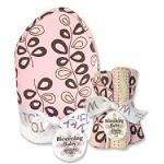 Trend-Lab Willow Pink Hooded Towel and Wash Cloth Set