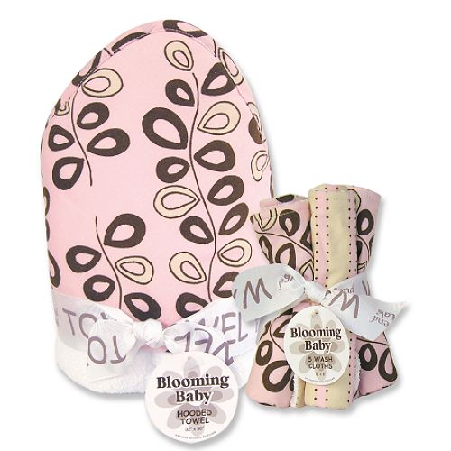 Trend-Lab Willow Pink Hooded Towel and Wash Cloth... by