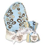 Trend-Lab Willow Teal Hooded Towel and Wash Cloth Set