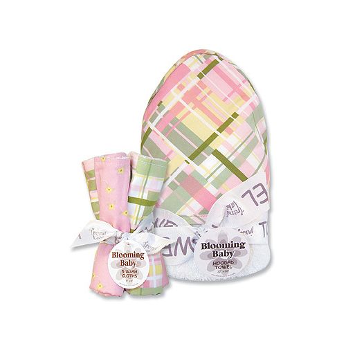 Trend-Lab Nantucket Pink Hooded Towel & Wash Cloth... by