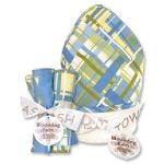 Trend-Lab Nantucket Blue Hooded Towel & Wash Cloth Bouquet Set
