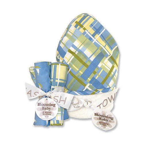 Trend-Lab Nantucket Blue Hooded Towel & Wash Cloth... by