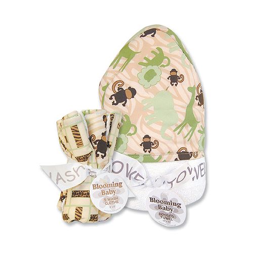 Trend-Lab Jungle Jam Hooded Towel & Wash Cloth... by