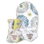 Trend-Lab Monaco Hooded Towel & Wash Cloth Bouquet Set