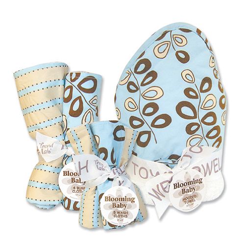Trend-Lab Willow Teal Blooming Bouquet 3 Pack Set by 