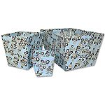 Trend-Lab WILLOW TEAL- BIN - 3 PC SET