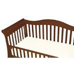 BabyLuxe Jersey Knit Cotton Crib Sheet with Safety Corners, Ecru