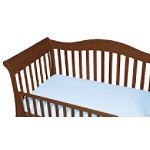 BabyLuxe Jersey Knit Cotton Crib Sheet with Safety Corners, Blue