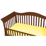 BabyLuxe Jersey Knit Cotton Crib Sheet with Safety Corners, Yellow