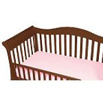 BabyLuxe Jersey Knit Cotton Crib Sheet with Safety Corners, Pink