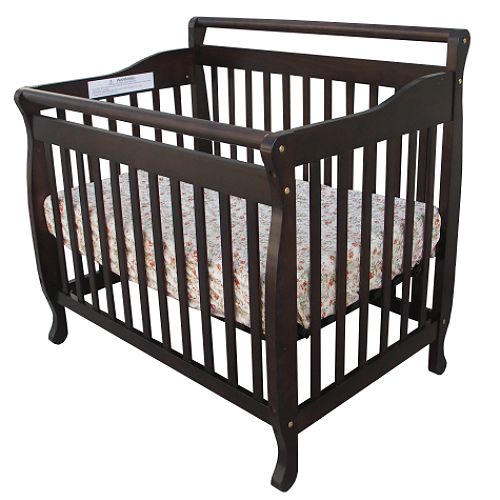 Dream on Me 3-in-1 Portable, Convertible Crib, Day Bed, Twin Bed, Espresso