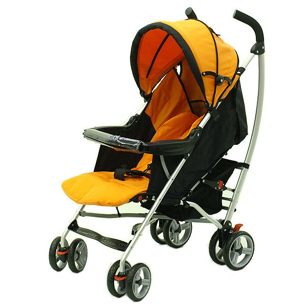 Dream on Me Bellissimo European Style Stroller, Orange and Black