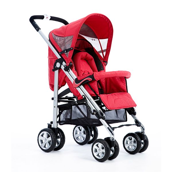 Zooper Bolero Baby Stroller, Red Waves