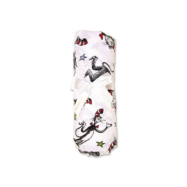 Trend-Lab Dr. Seuss Cat in the Hat Scatter Print Crib Sheet