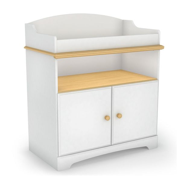 South Shore Furniture Summertime Changing Table - Pure White and Maple