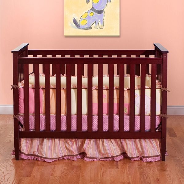 Bright Steps Paris 4-in-1 Convertible Crib in Cherry Finish