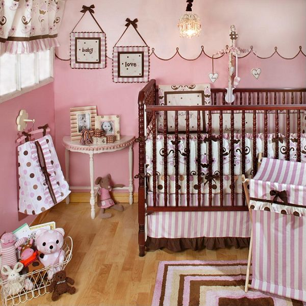 My Baby Sam, Baby Love 4pc Crib Bedding Set