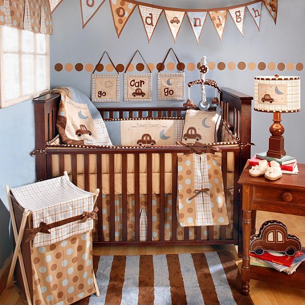 My Baby Sam, Go Car Go 4pc Crib Bedding Set