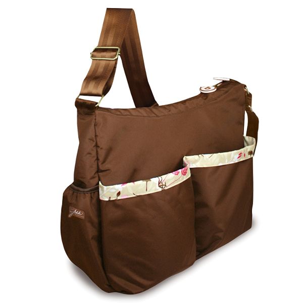 BumkinsBags Deluxe Diaper Bag - Flutter Floral