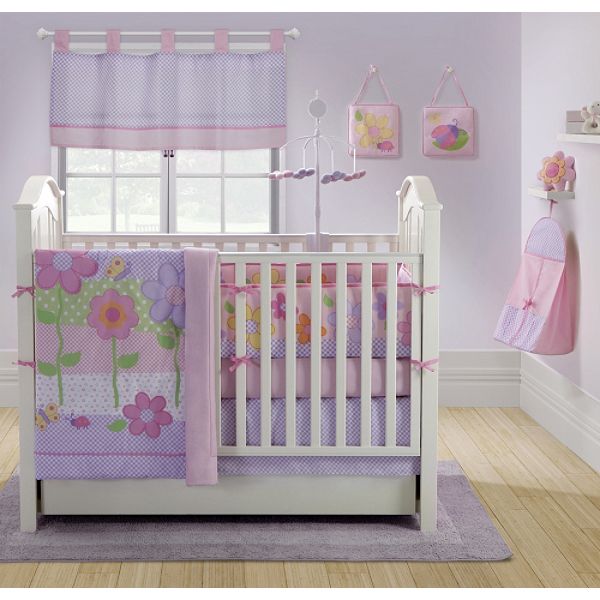 Baby Boom Chloe's Garden 10 pc Crib Bedding Set