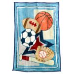 Click here to buy Sears Little Sports High Pile Blanket.