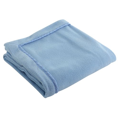 Lambs & Ivy Little Sports Blue Fleece Blanket w/ Cord