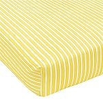 Carter's Transportation Collection Fitted Crib Sheet - Yellow Stripe