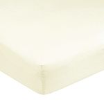 Carter's Easy-Fit Sateen Crib Sheet - Ecru