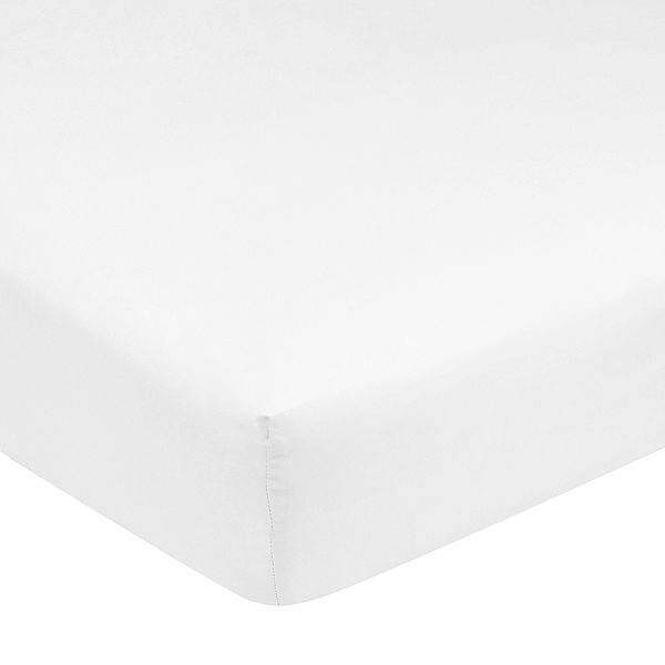 Carter's Easy-Fit Sateen Crib Sheet - White