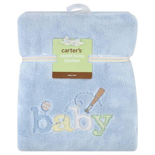 Carter's Blanket, Sweet Baby, Easy Care, Blue, 1... by 