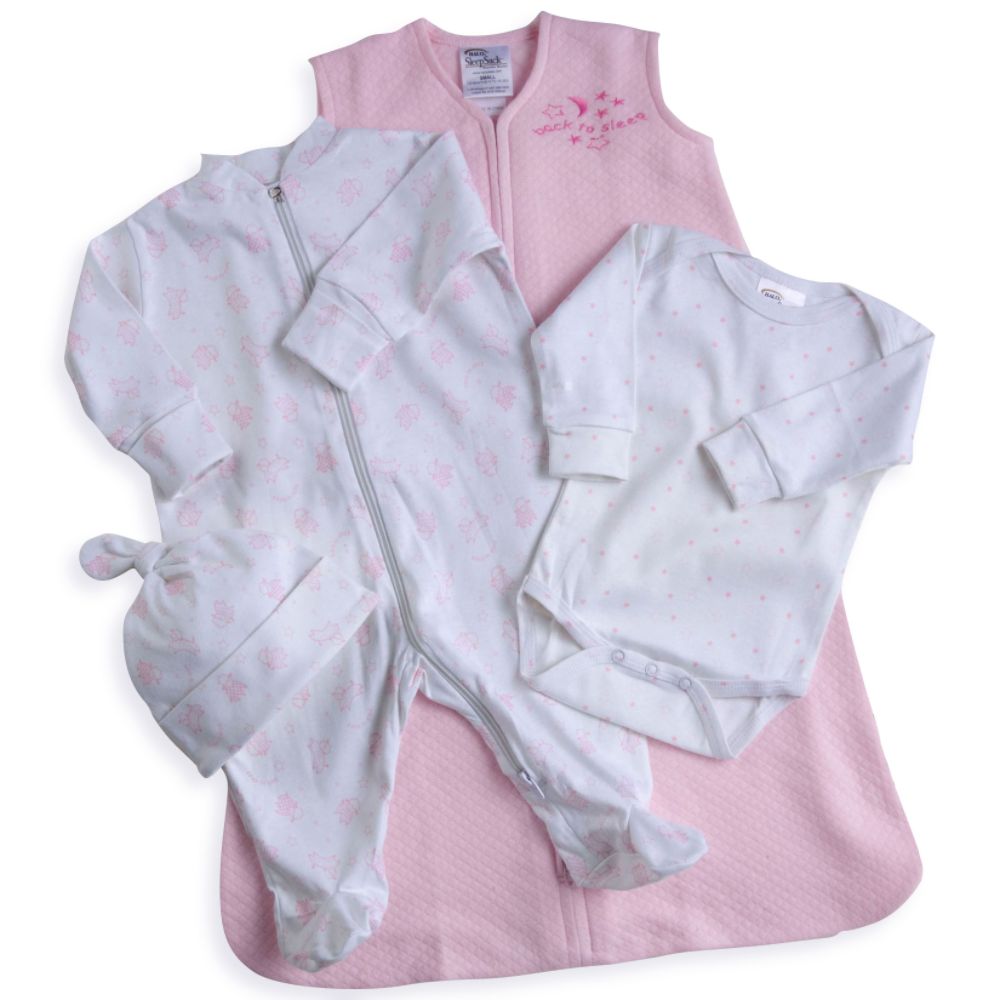 Halo SleepSack Infants Pink 4pc Take Me Home Set w/Sleepsack