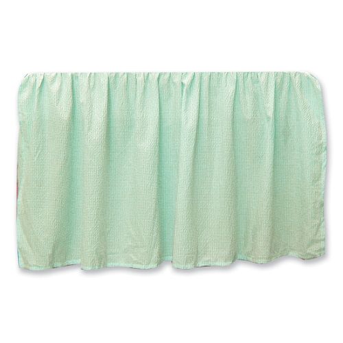 Trend Lab Baby Gingham Seersucker Crib Skirt - Sage
