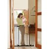 Extra Tall Hallway Gate with Extensions/Black